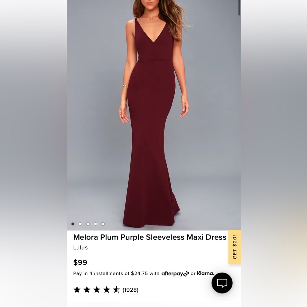 Formal Wine Maxi Dresss